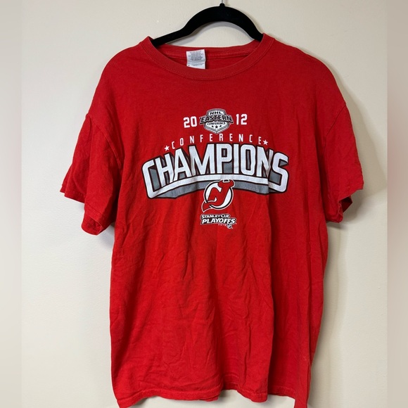 NJ Devils 2012 Championship Shirt - Picture 1 of 5